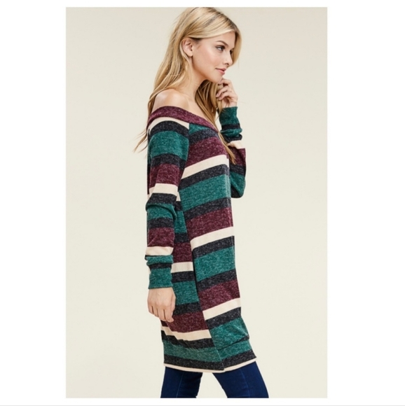 Color Block Bare Shoulder Top✨️ - Picture 4 of 6